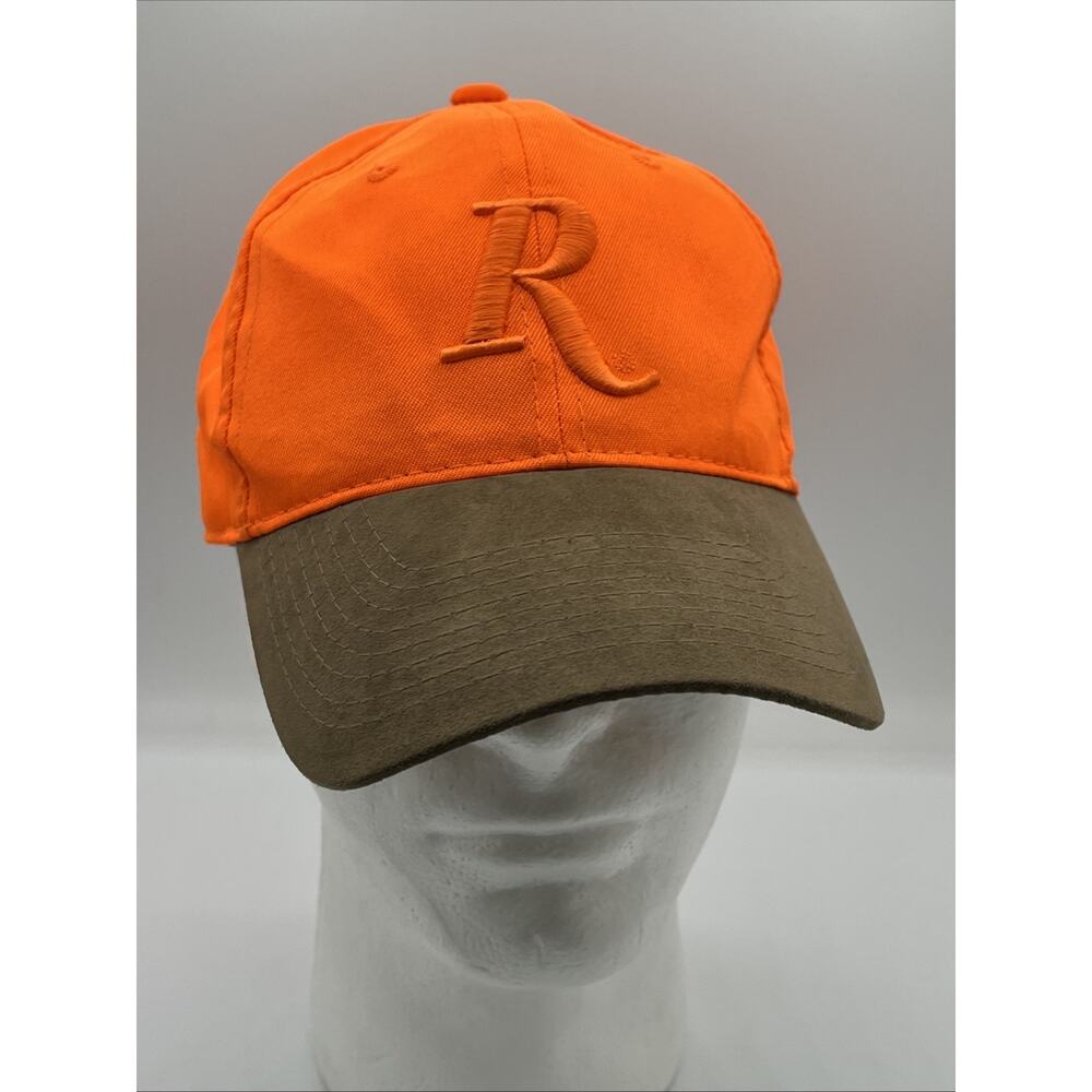 Remington Neon Orange with Brown Suede Bill Adjustable Hunter's Cap One Size
